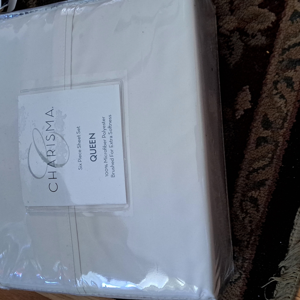 Charisma White Sheet Set Luxurious Bedding
